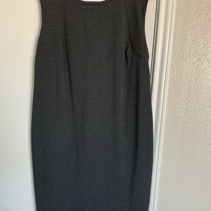 Talbots gray knit sheath dress
